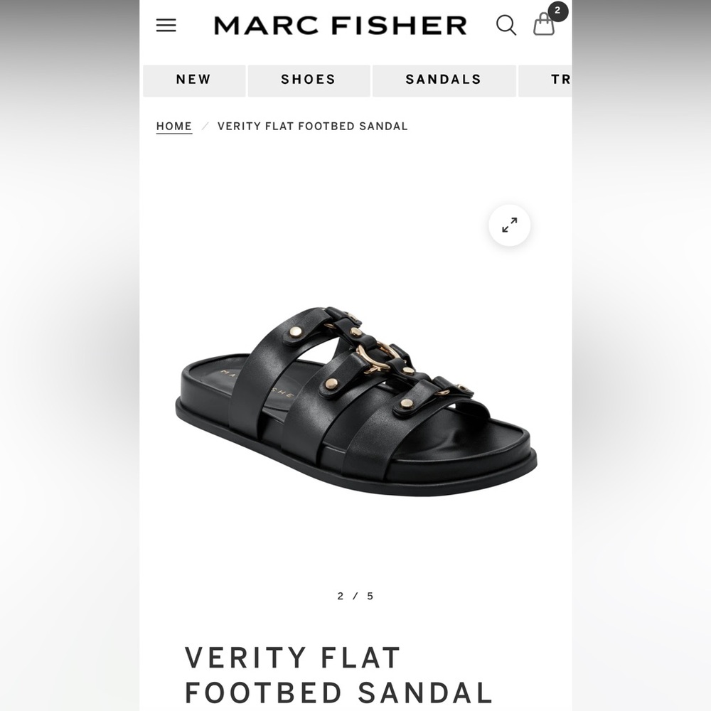 Marc Fisher VERITY FLAT FOOTBED SANDAL